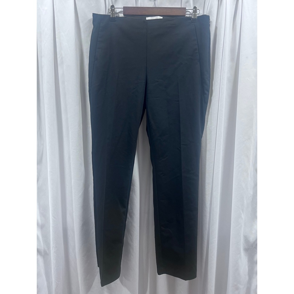 Chicos Brigitte Slim Leg Black Pull On Pants Womens Size 1.5 Regular Stretch